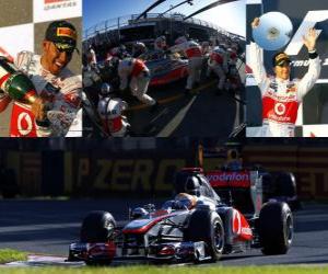 yapboz Lewis Hamilton - McLaren - Melbourne, Avustralya Grand Prix (2011) (2. sırada)
